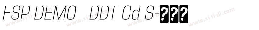 FSP DEMO   DDT Cd S字体转换
